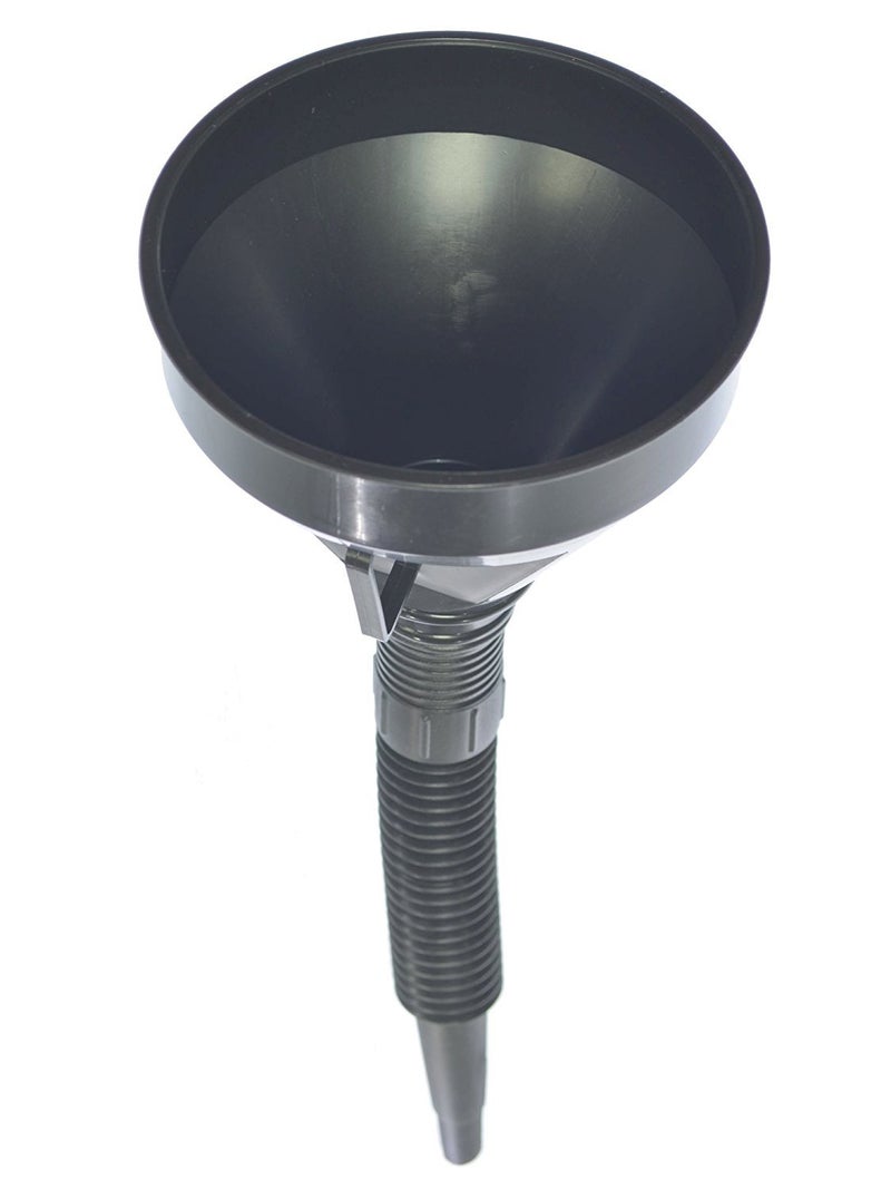 VIP Home Essentials Engine Oil, Fluids, Gasoline, Liquids, Kerosene Economy Funnel with Flexible Spout Extension - Red (Black) - Image 3